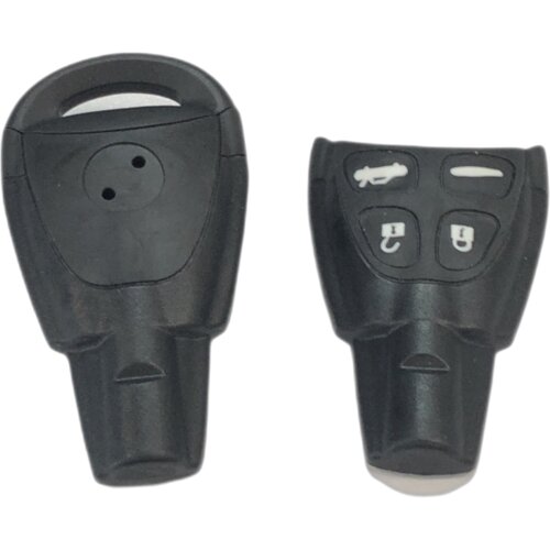 INF Etui za ključe s 4 gumbi, združljiv s SAAB 93 94 95 Črna, (21247479) Slike