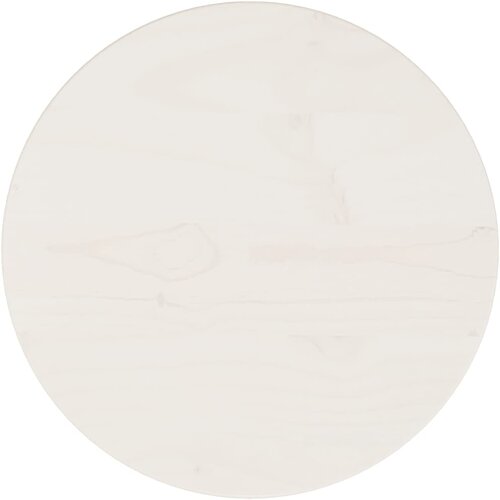 VidaXL Mizna plo&amp;scaron;ča bela &amp;Oslash;30x2,5 cm trdna borovina, (20711766) Slike