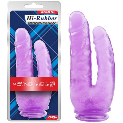  Dildo za duplu penetraciju, Ljubičasti, 25 cm Cene