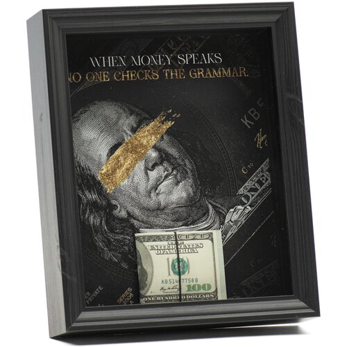 Fortune Frames Ram za slike Money Talks, Crni Slike