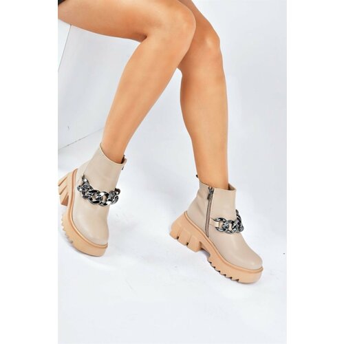 Fox Shoes Women's Nude Thick Soled Daily Boots Slike