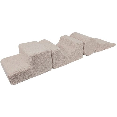 MeowBaby Siva tkanina pena igri&amp;scaron;če 45x170x30 cm Montessori - Slike