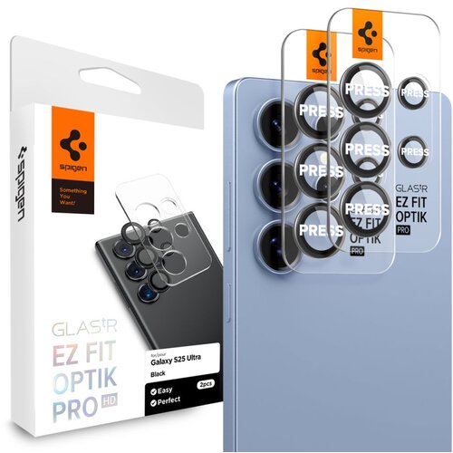 Spigen OVITEK ZA KAMERO ZA GALAXY S25 ULTRA 2-PACK PROTECTOR GLASS.TR, (5000062900) Slike