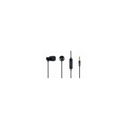 Gembird Stereo Metal Earphones with Microphone and Volume Control PARIS, 4-pin 3.5mm Stereo, Black slu&amp;scaron;alice Slike