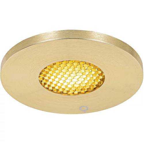 QAZQA Moderni kopalniški vgradni reflektor zlati IP54 - Shed Honey