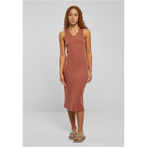 UC Ladies Ladies Midi Sleeveless Rib Dress terracotta Slike