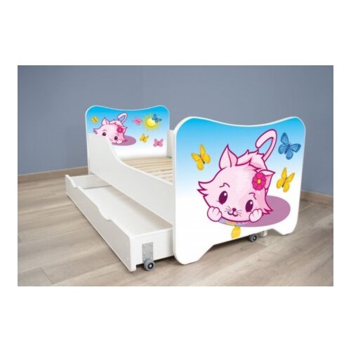 Made in Poland Dečiji krevet 140x70 cm happy kitty + fioka little kitty Cene