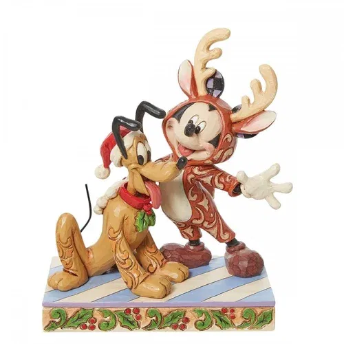 Enesco FIGURICA JIM SHORE DISNEY SANTA MICKEY IN PLUTO TRADICIJE, (20840161)