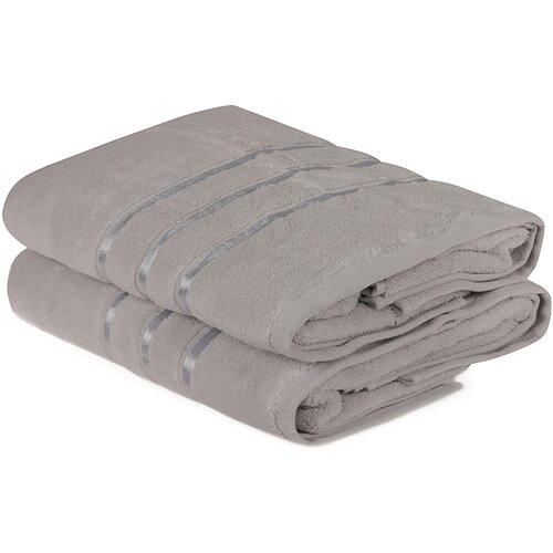 Dolce - Light Blue Light BlueLight Grey Bath Towel Set (2 Pieces) Slike