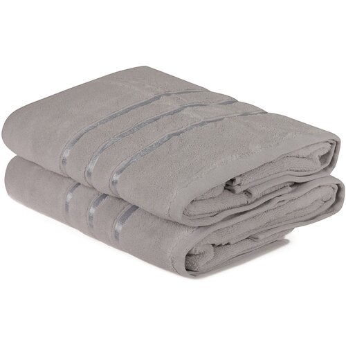 dolce - Light Blue Light BlueLight Grey Bath Towel Set (2 Pieces) Slike