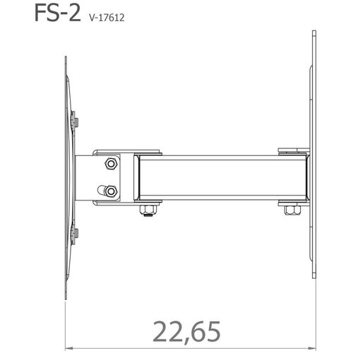 MID.YOU Stenski Nosilec Za Tv Fs 2, Srebrna, 27,8 Cm Slike