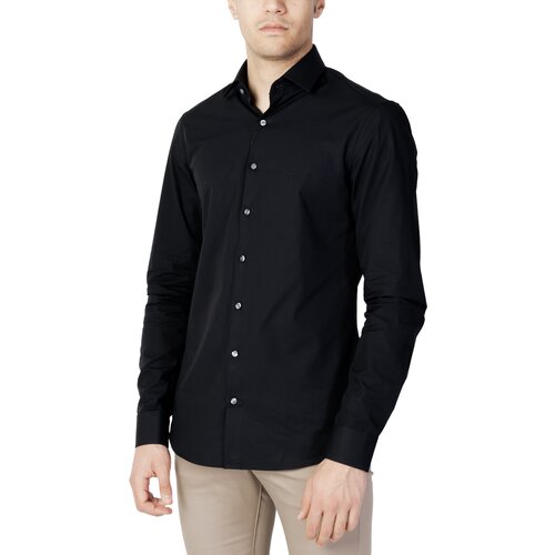 Calvin Klein Jeans POPLIN STRETCH SLIM SHIRT K10K103025 Crna Cijene
