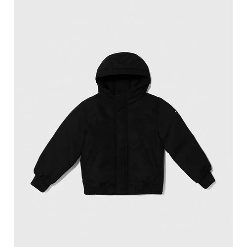 Tommy Hilfiger Otroška jakna črna barva
