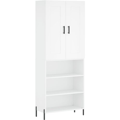 Maison Chic Visoka omara - Komoda - Predalnik bela 69,5x34x180 cm inženirski les, (21719805) Slike