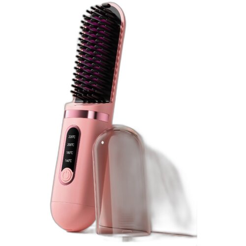 INF Prenosni 2-v-1 keramični glavnik NMG-Z166, brezžični, Type-C, 30min Pink, (5000264939) Cene