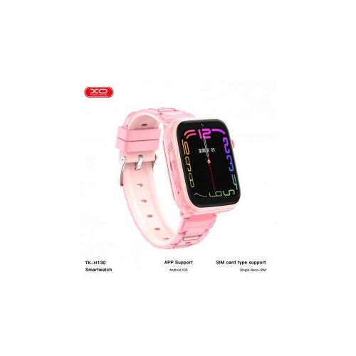 XO H130 GPS Smart watch 4G for kids roze Cene