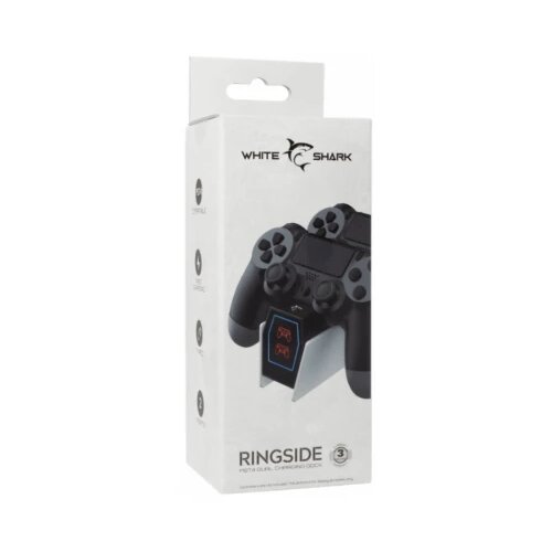 White Shark PS4 Ringside dock za punjenje dva PS4 kontrolera Slike