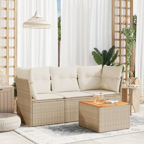 vidaXL -4-dijelni-set-vrtnih-sofa-s-jastucima-bez-od-poliratana Cijene