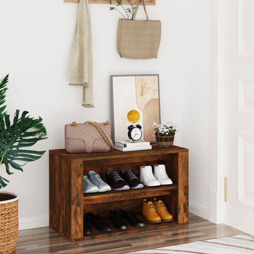 vidaXL Stalak za cipele boja hrasta 75x35x45 cm konstruirano drvo Cene