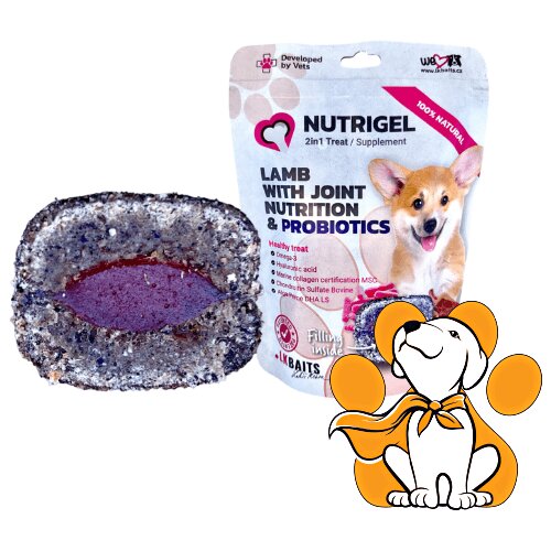 LK Baits Nutrigel Dog Lamb Joint Care Probiotics S/M 150g, Probiotska Poslastica Slike