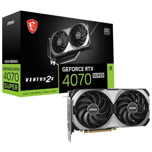 MSI Grafična kartica nVidia RTX4070 Super Ventus 2X OC - 12GB GDDR6X | 3xDisplayport 1.4a 1xHDMI 2.1a (V513-641R), (21097719) Slike