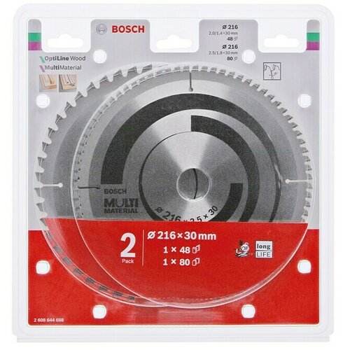 Bosch List za kružnu pilu (Promjer: 216 mm, Provrt: 30 mm, 2 -dij.) Cijene