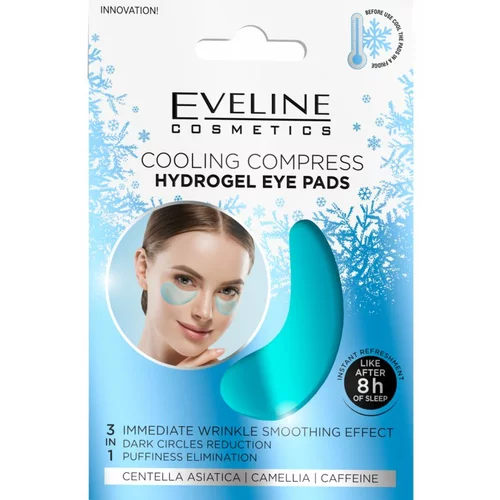 Eveline Cosmetics Hydra Expert hidrogel maska za područje oko očiju sa učinkom hlađenja 2 kom