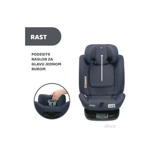 Chicco autosjedalica Unico EVO 40-150cm, Isofix, plava Slike