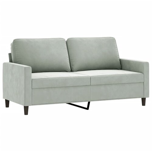 Maison Chic Dvosed kavč - Sofa - Kanape svetlo siv 140 cm žamet, (21726989) Cene