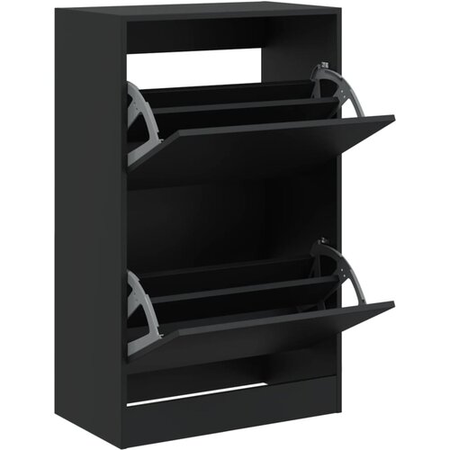 Maison Chic Omarica za obutev - Kopa za čevlje črna 60x34x96,5 cm inženirski les, (21776628) Slike