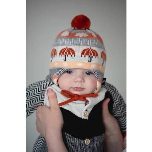 Reima Dječja kapa s dodatkom vune boja: narančasta, od debele pletenine