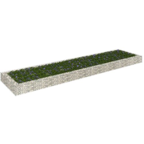 vidaXL Visoka greda gabion pocinkano jeklo 400x100x20 cm Cene