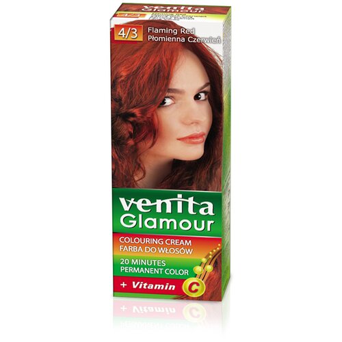 VENITA farba za kosu sa vitaminom C Glamour (4/3 Flaming Red) Slike