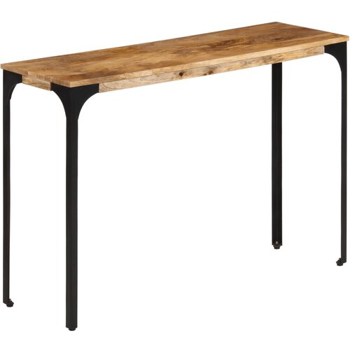 VidaXL Konzolni stol smeđi 110x35x76cm od masivno drvo manga i željezo Slike