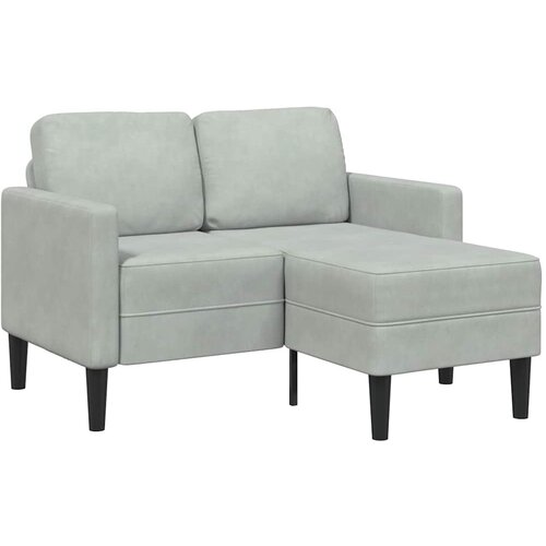 SOFA 2-sjed s ležaljkom u obliku slova L svijetlo siva 125 cm Cene