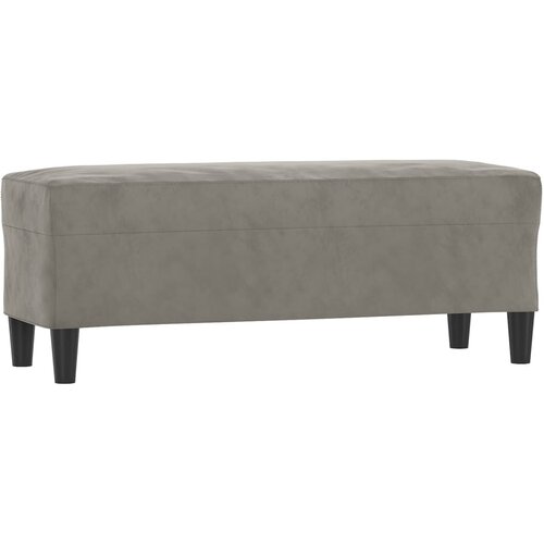  Klupa svjetlosiva 100 x 35 x 41 cm bar&amp;scaron;unasti Slike