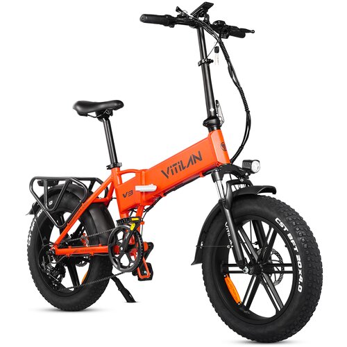 Vitilan V3 2.0 zložljivo električno kolo za vse terene - 750 W 48 V 13 Ah - hidravlične disk zavore - oranžna, (21960323) Cene