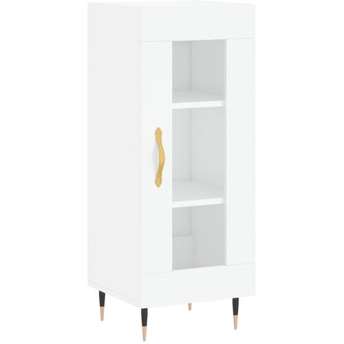 Maison Chic Komoda - Predalnik visok sijaj bela 34,5x34x90 cm inženirski les, (21721738) Slike