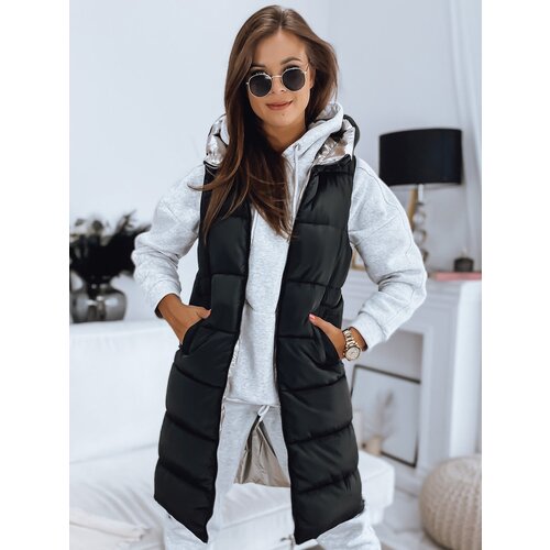 DStreet Double-sided quilted vest MARIET black TY3161 Cene