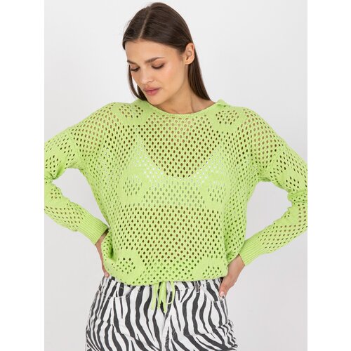 RUE PARIS Sweater-LC-SW-0237.26P-Light Green Slike