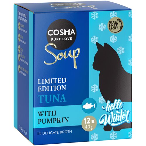 Cosma Soup zimska izdaja tuna z bučo - Varčno pakiranje: 24 x 40 g Slike