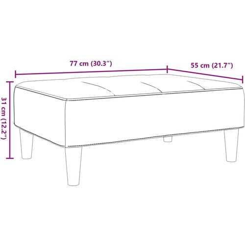  Tabure crni 77x55x31 cm od tkanine Slike