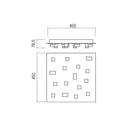  Redo 01-2016 - LED plafonska svetiljka PIXEL LED/48W/230V 3000K 45x45 cm bela Slike