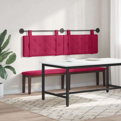  Držeće uzglavlje Zidne Vinska crvena 190 x 55 x 5 cm Bar&amp;scaron;un - boja crnog vina 180 cm bez LED Slike