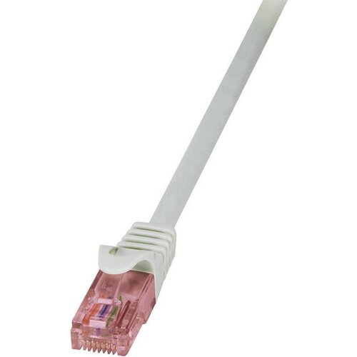 Logilink CQ2052U RJ45 omrežni kabel\, Patch kabel CAT 6 U/UTP 2.00 m siva ognjevaren\, z za&scaron;čitnim zapornim zatičem 1 kos, (20418735) Cene