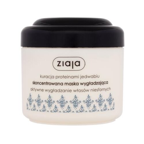 Ziaja Silk Proteins Concentrated Smoothing Hair Mask gladilna maska za lase s proteini svile 200 ml za ženske Slike