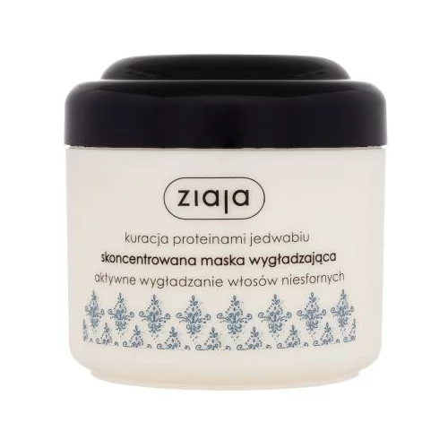 Ziaja Silk Proteins Concentrated Smoothing Hair Mask gladilna maska za lase s proteini svile 200 ml za ženske