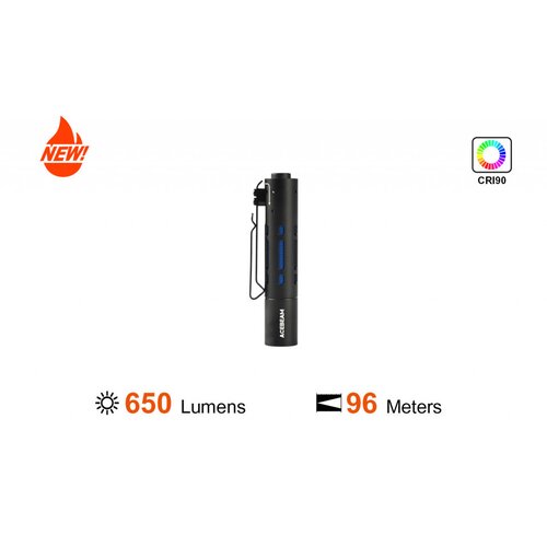 ACEBEAM Baterijska lampa Rider RX, 650 LM, Crna Cene