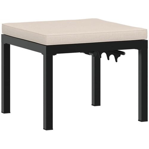  5-dijelni set vrtnih sofa s jastucima čelik obložen prahom crni Slike