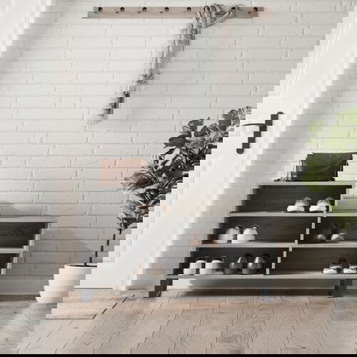 VidaXL Omarica za čevlje siva sonoma 102x36x60 cm inženirski les Slike
